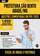 1000 Questões Comentadas para Concurso Fiscal De Obras E Posturas da Prefeitura Sao Bento Abade Mg 2025 - 1000 Questões