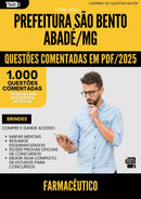 1000 Questões Comentadas para Concurso Farmaceutico da Prefeitura Sao Bento Abade Mg 2025 - 1000 Questões