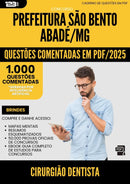 1000 Questões Comentadas para Concurso Cirurgiao Dentista da Prefeitura Sao Bento Abade Mg 2025 - 1000 Questões