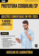 1000 Questões Comentadas para Concurso Auxiliar De Laboratorio da Prefeitura Cerquilho Sp 2025 - 1000 Questões