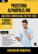 1000 Questões Comentadas para Concurso Engenheiro Ambiental da Prefeitura Alpinopolis Mg 2025 - 1000 Questões