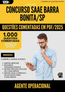 1000 Questões Comentadas para Concurso Agente Operacional Saae da Prefeitura Barra Bonita Sp 2025 - 1000 Questões