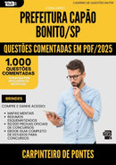 1000 Questões Comentadas para Concurso Carpinteiro De Pontes Capao da Prefeitura Bonito Sp 2025 - 1000 Questões