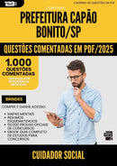 1000 Questões Comentadas para Concurso Cuidador Social Capao da Prefeitura Bonito Sp 2025 - 1000 Questões