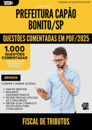 1000 Questões Comentadas para Concurso Fiscal De Tributos Capao da Prefeitura Bonito Sp 2025 - 1000 Questões