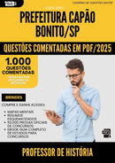 1000 Questões Comentadas para Concurso Professor De Historia Capao da Prefeitura Bonito Sp 2025 - 1000 Questões