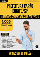 1000 Questões Comentadas para Concurso Professor De Ingles Capao da Prefeitura Bonito Sp 2025 - 1000 Questões