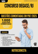 1000 Questões Comentadas para Concurso Nutricionista Degase Rj 2025 - 1000 Questões