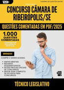 1000 Questões Comentadas para Concurso Tecnico Legislativo Camara De da Prefeitura Ribeiropolis Se 2025 - 1000 Questões