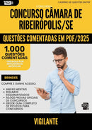 1000 Questões Comentadas para Concurso Vigilante Camara De da Prefeitura Ribeiropolis Se 2025 - 1000 Questões
