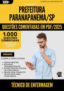 1000 Questões Comentadas para Concurso Tecnico De Enfermagem da Prefeitura Paranapanema Sp 2025 - 1000 Questões