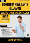 1000 Questões Comentadas para Concurso Assistente Social da Prefeitura Nova Santa Helena Mt 2025 - 1000 Questões