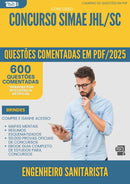 1000 Questões Comentadas para Concurso Engenheiro Sanitarista Simae Jhl Sc 2025 - 600 Questões