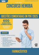 1000 Questões Comentadas para Concurso Farmaceutico Hemoba 2025 - 600 Questões