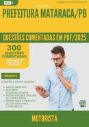 1000 Questões Comentadas para Concurso Motorista da Prefeitura Mataraca Pb 2025 - 400 Questões