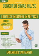 1000 Questões Comentadas para Concurso Engenheiro Sanitarista Simae Jhl Sc 2025 - 400 Questões