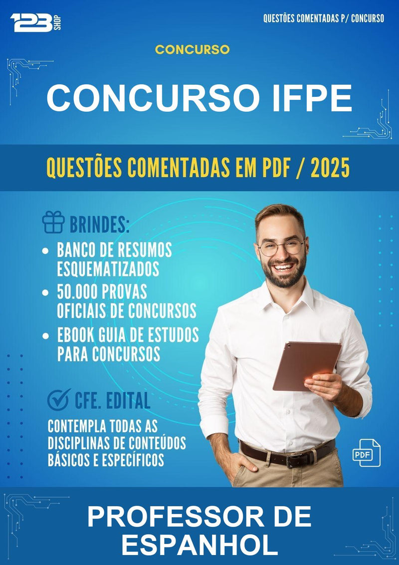 Questões Comentadas para o Concurso Ifpe para Professor de Espanhol -600 Questões