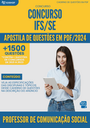 Apostila de Questões  IFS SE 2024 Professor de Comunicação Social - Mais de 1.500 Questões | loja123shop