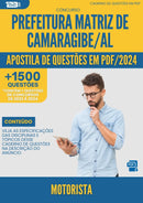Apostila de Questões para Concurso Motorista da Prefeitura Matriz De Camaragibe Al 2024 - Mais de 1.500 Questões
