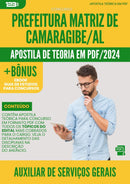 Apostila Teórica para Concurso Auxiliar De Servicos Gerais Matriz De da Prefeitura Camaragibe Al 2024 - Conteúdo de Acordo com Edital