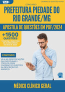 Apostila de Questões para Concurso Medico Clinico Geral da Prefeitura Piedade Do Rio Grande Mg 2024 - Mais de 1.500 Questões