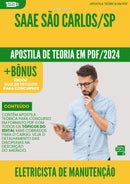 Apostila Teórica para Concurso Eletricista De Manutencao Saae da Prefeitura Sao Carlos Sp 2024 - Conteúdo de Acordo com Edital