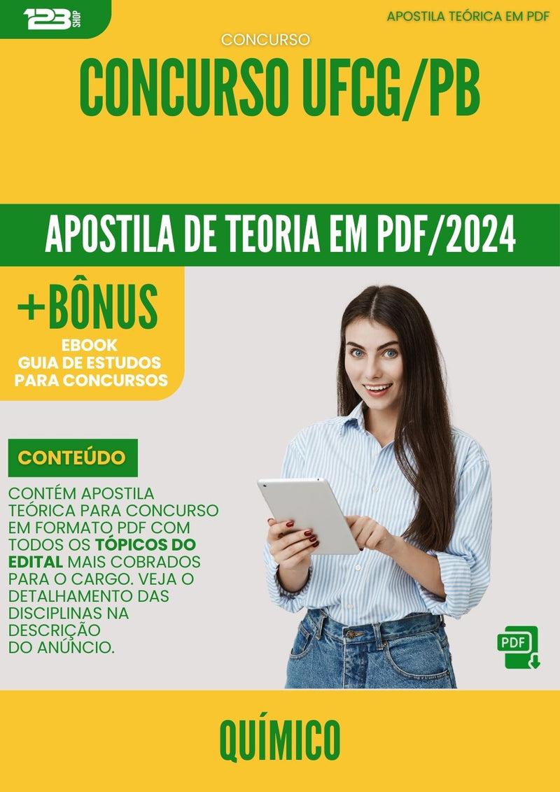 Apostila Teórica para Concurso Quimico Ufcg Pb 2024 - Conteúdo de Acordo com Edital