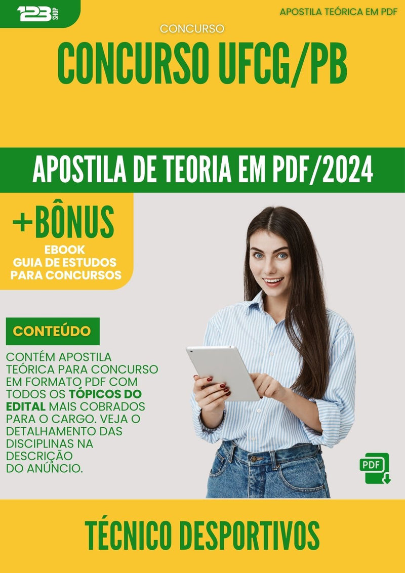 Apostila Teórica para Concurso Tecnico Desportivos Ufcg Pb 2024 - Conteúdo de Acordo com Edital