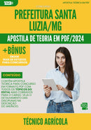 Apostila Teórica para Concurso Tecnico Agricola da Prefeitura Santa Luzia Mg 2024 - Conteúdo de Acordo com Edital