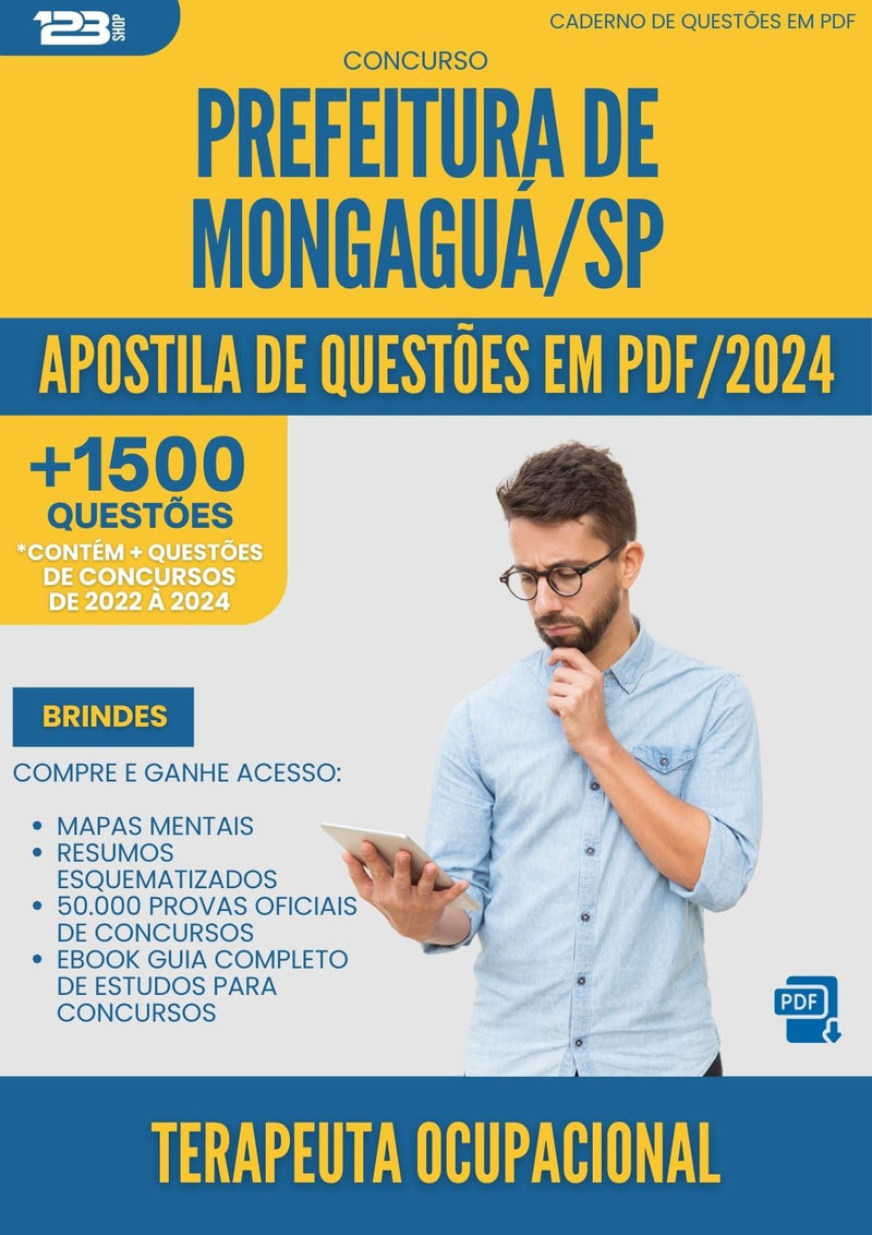 Apostila de Questões para Concurso Terapeuta Ocupacional Emus da Prefeitura Mongagua Sp 2024 - Mais de 1.500 Questões