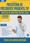Apostila de Questões para Concurso Fiscal Do Servico Inspecao da Prefeitura Presidente Prudente Sp 2024 - Mais de 1.500 Questões
