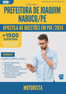 Apostila de Questões para Concurso Motorista da Prefeitura Joaquim Nabuco Pe 2024 - Mais de 1.500 Questões
