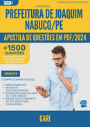 Apostila de Questões para Concurso Gari da Prefeitura Joaquim Nabuco Pe 2024 - Mais de 1.500 Questões