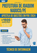 Apostila de Questões para Concurso Tecnico De Enfermagem da Prefeitura Joaquim Nabuco Pe 2024 - Mais de 1.500 Questões
