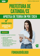 Apostila Teórica para Concurso Fonoaudiologo da Prefeitura Catunda Ce 2024 - Conteúdo de Acordo com Edital