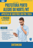 Apostila de Questões para Concurso Enfermeiro Porto da Prefeitura Alegre Do Norte Mt 2024 - Mais de 1.500 Questões