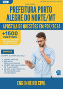 Apostila de Questões para Concurso Engenheiro Civil Porto da Prefeitura Alegre Do Norte Mt 2024 - Mais de 1.500 Questões