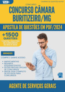 Apostila de Questões para Concurso Agente De Servicos Gerais Camara da Prefeitura Buritizeiro Mg 2025 - Mais de 1.500 Questões