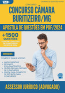 Apostila de Questões para Concurso Assessor Juridico Advogado Camara da Prefeitura Buritizeiro Mg 2025 - Mais de 1.500 Questões