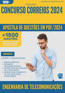 Apostila de Questões para Concurso Engenharia De Telecomunicacoes Correios 2024 - Mais de 1.500 Questões