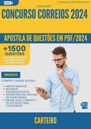 Apostila de Questões para Concurso Carteiro Correios 2024 - Mais de 1.500 Questões