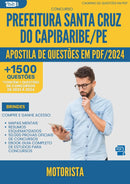 Apostila de Questões para Concurso Motorista Santa da Prefeitura Cruz Do Capibaribe Pe 2024 - Mais de 1.500 Questões