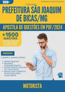 Apostila de Questões para Concurso Motorista Sao Joaquim De da Prefeitura Bicas Mg 2024 - Mais de 1.500 Questões