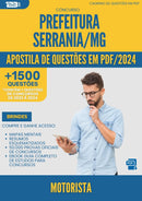 Apostila de Questões para Concurso Motorista da Prefeitura Serrania Mg 2024 - Mais de 1.500 Questões