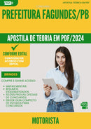 Apostila Teórica para Concurso Motorista da Prefeitura Fagundes Pb 2024 - Conteúdo de Acordo com Edital