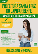 Apostila Teórica para Concurso Guarda Civil Municipal Santa da Prefeitura Cruz Do Capibaribe Pe 2024 - Conteúdo de Acordo com Edital
