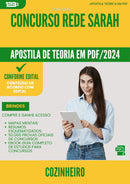 Apostila Teórica para Concurso Cozinheiro Rede Sarah 2024 - Conteúdo de Acordo com Edital