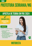 Apostila Teórica para Concurso Motorista da Prefeitura Serrania Mg 2024 - Conteúdo de Acordo com Edital