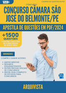 Apostila de Questões para Concurso Arquivista Camara Sao Jose da Prefeitura Belmonte Pe 2024 - Mais de 1.500 Questões
