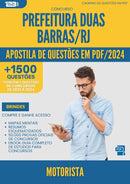 Apostila de Questões para Concurso Motorista Duas da Prefeitura Barras Rj 2024 - Mais de 1.500 Questões